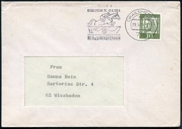 1964 (29.5.) 718 CRAILSHEIM 1, Maschinen-Werbestempel: 13. FRÄNKISCHES.. REIT- U. SPRINGTURNIER (Springreiter) Inl.-Brie - Other & Unclassified