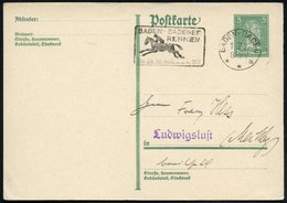 1927 (1.7.) BADEN-BADEN, Maschinen-Werbestempel: BADEN-BADENER RENNEN, 26., 28., 30 AUG., 2. U. 4. SEPT. (Galopp-Reiter) - Other & Unclassified