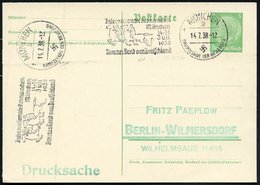 1938 (14.7.) MÜNCHEN 2, Jnternat. Rennwochen.. Juli 1938, Braunes Band Von Deutschland (2 Galopp-Reiter) Inl.-Karte (Bo. - Other & Unclassified