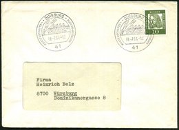 1964 (18.7.) 41 DUISBURG, Sonderstempel: 51. DEUTSCHES MEISTERSCHAFTS-RUDERN (2 Ruder, 4er-Boot) Inl.-Brief (Bo.33) - Ru - Otros & Sin Clasificación