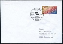 1981 (29.8.) 8000 MÜNCHEN 2, Sonderstempel: RUDER-WELTMEISTERSCHAFT (Logo) Auf Passender EF 60 + 30 Pf. "Für Den Sport"  - Andere & Zonder Classificatie