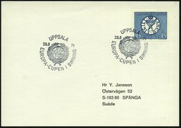 1971 (28.8.) SCHWEDEN, Sonderstempel: UPPSALA, EUROPA-CUPEN I SIMMING (= EM Schwimmen) Inl.-Brief - Schwimmsport / Swimm - Altri & Non Classificati