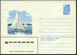 1979 UdSSR, 4 Kop. Ganzsachen-Umschlag, Blau: 2 Segelboote, Ungebr. - Segelsport / Sailing / Yachting / Sport Della Vela - Other & Unclassified