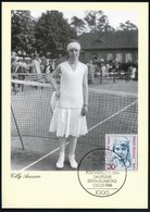 1988 (5.5.) BERLIN, 20 Pf. Cilly Aussem + ET-Sonderstempel: 1000 BERLIN 12, ET-Maximumkarte (Mi.811) - Tennis - Sonstige & Ohne Zuordnung