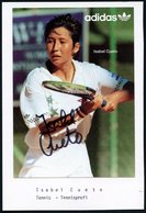 1990 B.R.D., Color-Reklamekarte (adidas): Isabel Cueto Mit Orig. Signatur "Isabel Cueto" - Tennis - Altri & Non Classificati