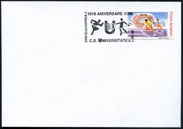 1999 (24.7.) RUMÄNIEN, Sonderstempel: 3400 CLUJ-NAPOCA 1, 1919 ANIVERSARE 1999, C.S. UNIVERSITATEA (Universitäts-Sportfe - Sonstige & Ohne Zuordnung