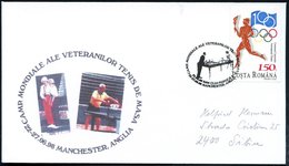 1998 (27.6.) RUMÄNIEN, Sonderstempel: 3400 CLUJ 1, CAMP. MONDIALE ALE VETERANILOR TENIS DE MASA, MANCHESTER, ANGLIA = Se - Sonstige & Ohne Zuordnung