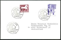 1977 (24.11.) SCHWEDEN, Sonderstempel: BORLÄNGE, S O C = Tischtennisspieler U. Schläger (TT-Em ?), Ausl.-Brief - Tischte - Other & Unclassified