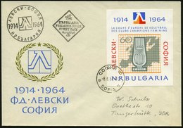 1964 (8.6.) BULGARIEN, 60 St. "Volleyball-WM, Frauen" In Sofia, Ungez. Block + ET-Stempel: SOFIA + Nebenstempel, Ausl.-F - Sonstige & Ohne Zuordnung