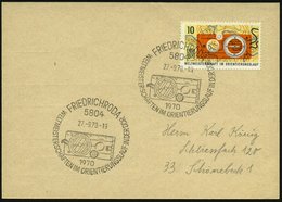 1970 (27.9.) 5804 FRIEDRICHRODA, Sonderstempel: WELTMEISTERSCHAFTEN IM ORIENTIERUNGSLAUF IN DER DDR (Wettkampfkompaß) Mo - Other & Unclassified