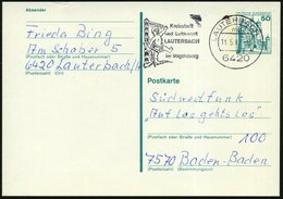 1981 (11.5.) 6420 LAUTERBACH, Maschinen-Werbestempel: Kreisstadt U. Luftkurort..  (Lauterbacher "Strolch" Vor Wanderwegw - Autres & Non Classés