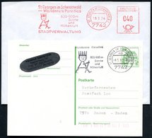 1974/81 7742 ST. GEORGEN IM SCHWARZWALD 1, Motivgleiche Absender-Freistempel Bzw. Maschinen-Werbestempel: Wanderers Para - Andere & Zonder Classificatie