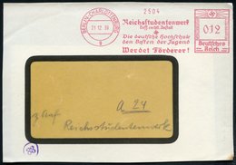 1939 (21.12.) BERLIN-CHARLOTTENBURG 9, Absender-Freistempel: Reichsstudentenwerk.. Die Deutsche Hochschule Den Besten De - Other & Unclassified