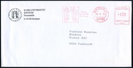 1994 (22.8.) 44780 BOCHUM 25, Absender-Freistempel: Ruhr-Universitäts Bochum (2 Antike Figuren Mit Fackel) Motivgleicher - Otros & Sin Clasificación