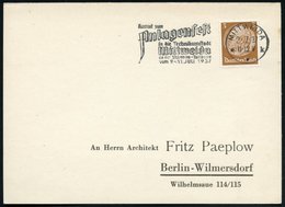 1937 (2.7.) MITTWEIDA, Maschinen-Werbestempel: ..Anlagenfest.. Technikumstadt Mittweida.. , Inl.-Karte (Bo.7 A) - Univer - Andere & Zonder Classificatie