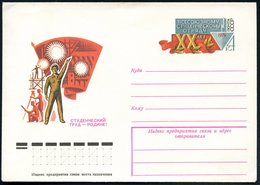 1979 UdSSR, 4 Kop. Sonder-Ganzsachen-Umschlag: 20 Jahre Allunions-Studenten-Brigaden "Sudentische Arbeit - Für Die Heima - Sonstige & Ohne Zuordnung