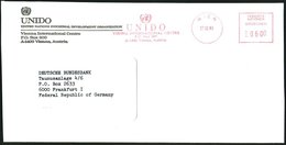 1983 ÖSTERREICH, Absender-Freistempel: WIEN, UNIDO.. (Pitney-Bowes) Ausl.-Dienstbrief: UNIDO, UNITED NATIONS INDUSTRIAL  - Otros & Sin Clasificación