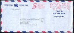 1984 (26.9.) UNO NEW YORK, Absender-Freistempel: UNITED NATIONS, N.Y., 5th Anniversary United Nations Postal Administrat - Andere & Zonder Classificatie