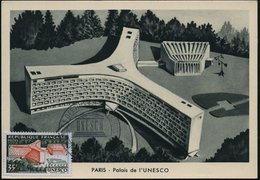 1959 FRANKREICH, 20 F. UNESCO-Gebäude Paris + Sonderstempel: PARIS, UNESCO, JOURNEES DES TIMBRES DES NATIONS UNIES (UNES - Other & Unclassified