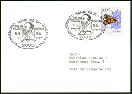 1984 (15.5.) 2000 HAMBURG 36, Sonderstempel: ZUM XIX. WELTPOST-KONGRESS, Stephan, POSTGESCHICHTE U. PHILATELIE (Brustbil - Other & Unclassified