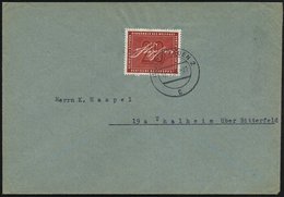 1956 (10.1.) B.R.D., 20 Pf. "125. Geburtstag Heinr. Von Stephan", EF Sauber Gest. (ERLANGEN) Bedarfsbrief (Mi.227 EF) -  - Sonstige & Ohne Zuordnung