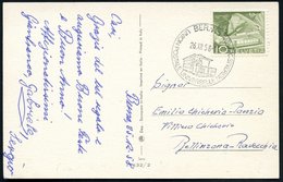 1958 (26.12.) SCHWEIZ , Sonderstempel: BERN 15 WELTPOSTVEREIN, UNION POSTALE UNIVERSELLE (UPU-Gebäude) Bedarfskarte (Pen - Other & Unclassified