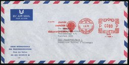 1976 (3.3.) SCHWEIZ, Absender-Freistempel: 1200 GENEVE 20, CENTRE INTERN. DES CONFERENCES, Journée Mondiale Des Télécomm - Otros & Sin Clasificación