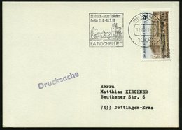 1985 1000 BERLIN 11, Maschinen-Werbestempel: 23. Dtsch.-Franz. Volksfest.. LA ROCHELLE (Hafen Von La Rochelle Mit Festun - Sonstige & Ohne Zuordnung