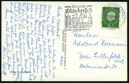 1960 (9.9.) (13 B) MÜNCHEN BPA 1, Maschinen-Werbestempel: 150 Jahre Oktoberfest.. (Rummelplatz Mit Karussels Vor Der Bav - Sonstige & Ohne Zuordnung