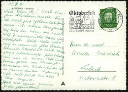 1961 (13.9.) (13 B) MÜNCHEN BPA, Maschinen-Werbestempel: Oktoberfest, 23.9.- 8.10.61 (Rummelplatz Mit Karussels Vor Bava - Other & Unclassified