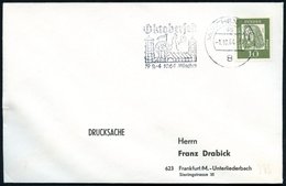 1964 (1.10.) 8 MÜNCHEN BPA, Maschinen-Werbestempel: Oktoberfest, 19.9.-  4.10.64 (Rummelplatz Mit Karussels Vor Bavaria) - Other & Unclassified