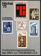 1975 (7.9.) 6230 FRANKFURT AM MAIN 80, PP 40 Pf. Heinemann: Höchst 75, THEMABELGA, BRUSSEL - BRUXELLES Mit Ungarischer E - Other & Unclassified