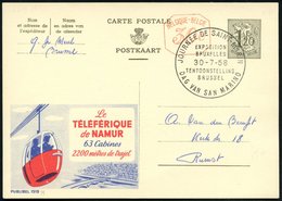 1958 (30.7.) BELGIEN, Sonderstempel: EXPOSITION BRUXELLES.., JOURNEE DE SAINT-MARIN, DAG VAN SAN MARINO Auf Inl.-Publibe - Sonstige & Ohne Zuordnung