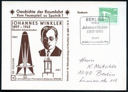 1983 (18.6.) 1080 BERLIN 8, Sonderstempel: Johannes Winkler (1897 - 1947).. , Passende Sonderkarte: JOH. WINKLER, 1. Eur - Other & Unclassified
