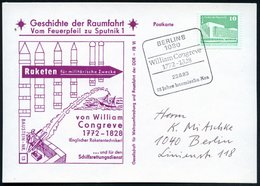 1983 (23.6.) 1080 BERLIN 8, Sonderstempel: William Congreve, 1772 - 1928... , Passende Sonderkarte: Raketen Für Militäri - Andere & Zonder Classificatie