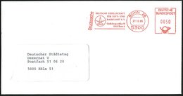 1985 (27.12.) 5300 BONN 26, Absender-Freistempel: DGLR DEUTSCHE GESELLSCHAFT FÜR LUFT- U. RAUMFAHRT.. (Monogramm-Logo) I - Autres & Non Classés
