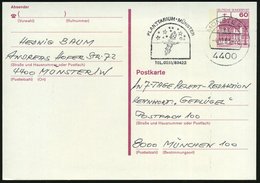 1983 4400 MÜNSTER 1, Maschinen-Werbestempel: PLANETARIUM MÜNSTER.. (Planetarium Mit Sternhimmel) Bedarfskarte (Bo.173 A  - Other & Unclassified