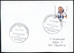 1979 (13.2.) 9651 MORGENRÖTHE-RAUTENKRANZ 1, Sonderstempel: GEBURTSORT DES !: KOSMONAUTEN DER DDR Auf Passender Frankatu - Autres & Non Classés