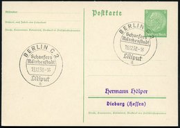 1938 BERLIN C 2, Schaefers Mächenstadt Liliput (= Zirkus Mit Kleinwüchsigen Menschen) Inl.-Karte (Bo.250, II. Verwendung - Altri & Non Classificati