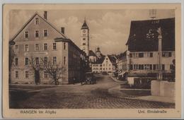 Wangen Im Allgäu - Unt. Bindstrasse, Gasthof Zum Goldenen Kreuz,  Oldtimer, Belebt - Wangen I. Allg.