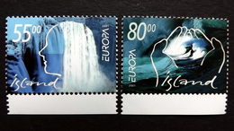 Island 981/2 **/mnh, EUROPA/CEPT 2001, Lebensspender Wasser - Ungebraucht
