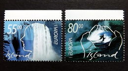 Island 981/2 **/mnh, EUROPA/CEPT 2001, Lebensspender Wasser - Nuovi