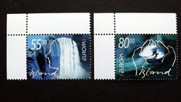 Island 981/2 **/mnh, EUROPA/CEPT 2001, Lebensspender Wasser - Nuovi