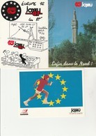 LOT DE 4 CARTES PUBLICITAIRES- TRANSPORTS JOYAU MONTAIGU - Andere & Zonder Classificatie