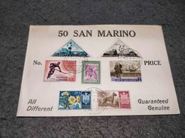 SAN MARINO COVER MULTI STAMP 1958 - Covers & Documents