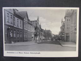 AK NORDENHAM Bahnhofstrasse Postamt Ca.1940  //  D*31933 - Nordenham