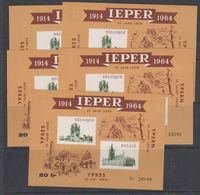 Belgie 1964 Ieper Privé-uitgifte Herinneringsblok  5x ** Mnh (38928) - Privé- & Lokale Post [PR & LO]