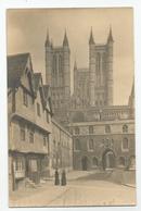 Angleterre Lincolnshire Lincoln Carte Photo By Smith The Minster Booksshop Steephill - Lincoln