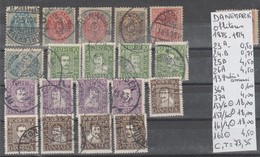 TIMBRE DU DANEMARK  OBLITERES Nr VOIR SUR PAPIER AVEC TIMBRES COTE 73.35 EURO - Ungebraucht