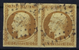 France : Yv Nr 9 Obl./Gestempelt/used  Paire 1852 - 1852 Luis-Napoléon